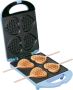 Bestron Wafelijzer voor hartvormige Wafels Wafelijzer hartvorm op een stokje Wafelmaker met antiaanbaklaag & indicatielampje incl. 20 houten stokjes Blauw - Thumbnail 1