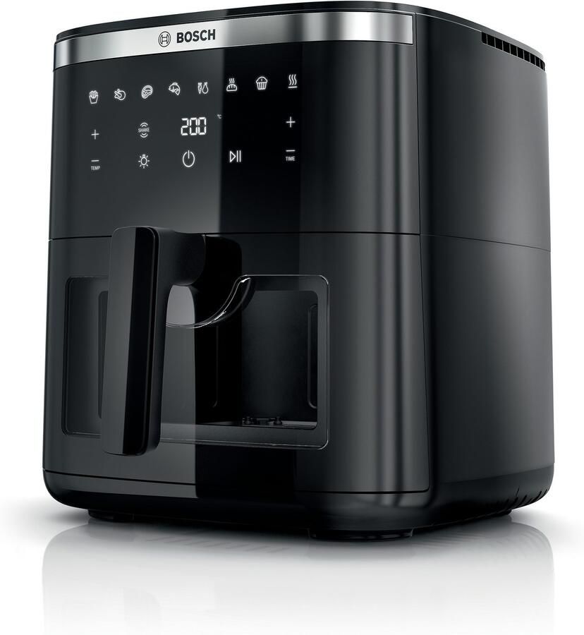 Bosch MAF671B0 Airfryer XXL Serie 6 7 2L Shake alarm Kijkvenster Warmhoudfunctie 7 programma's Tot 5 personen Zwart