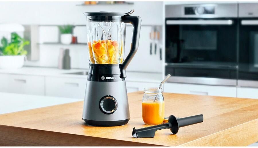BOSCH Blender VitaPower Serie 4 MMB6172SN 1 5l glazen container 30.000 toeren min grijs - Foto 5