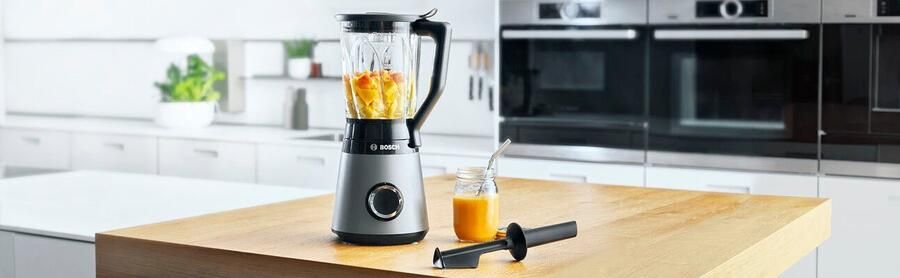 BOSCH Blender VitaPower Serie 4 MMB6172SN 1 5l glazen container 30.000 toeren min grijs - Foto 11