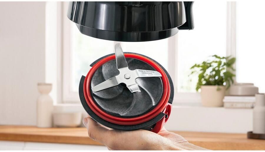 BOSCH Blender VitaPower Serie 4 MMB6172SN 1 5l glazen container 30.000 toeren min grijs - Foto 6