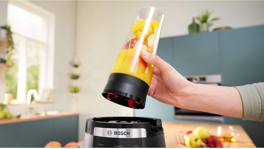 BOSCH Blender VitaPower Serie 6 MMBD665B1 hoogvermogen mixer 45.000 rpm zwart 2l 6 automatische programma's inclusief hete soep stopper veiligheidsdeksel - Foto 4