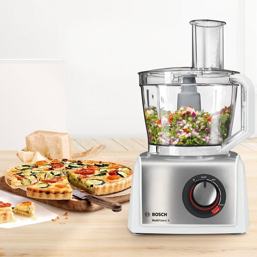 BOSCH Compacte keukenmachine Multitalent 8 MC812S814 3 9l kom 1 5 l mixopzet roergarde universeel mes 3 schijven