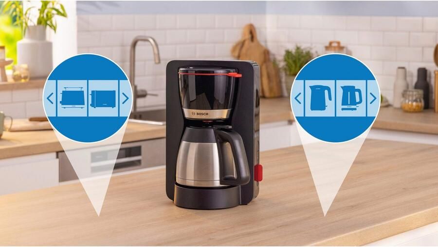 BOSCH Filterkoffieapparaat MyMoment TKA6M273 1 l voor 8-12 kopjes intensief aroma ontkalkingsprogramma thermoskan 1200 w - Foto 13