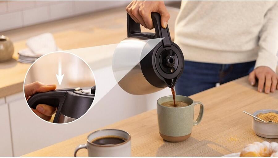 BOSCH Filterkoffieapparaat MyMoment TKA6M273 1 l voor 8-12 kopjes intensief aroma ontkalkingsprogramma thermoskan 1200 w - Foto 11