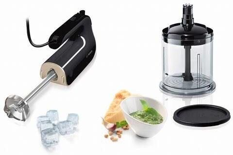 BOSCH Handmixer HomeProfessional MFQ4885DE 2x Edelst. Mixstaaf 1x knethaken zwart - Foto 4