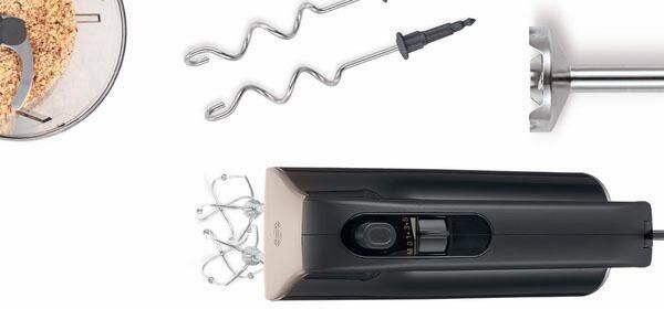BOSCH Handmixer HomeProfessional MFQ4885DE 2x Edelst. Mixstaaf 1x knethaken zwart - Foto 5