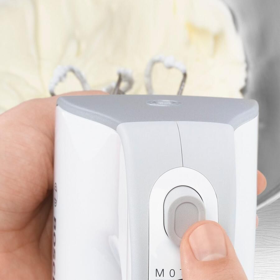 BOSCH Handmixer Styline MFQ4075DE 2x garde roestvrijstalen kneedhaken mixvoet wit - Foto 2