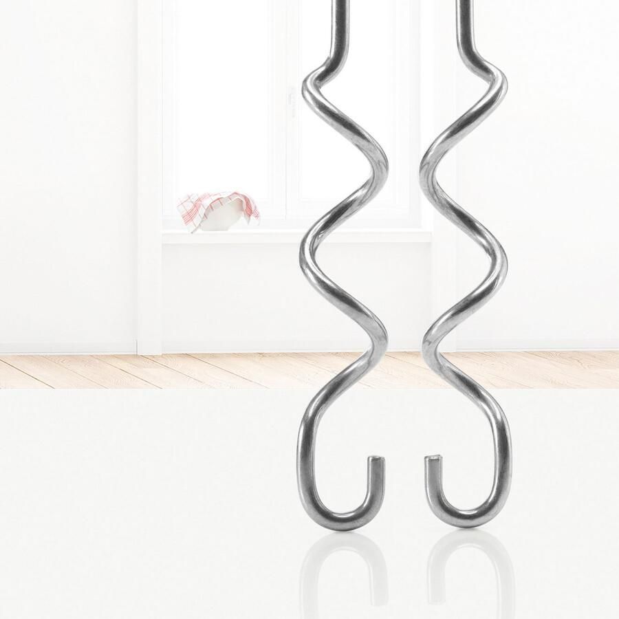 BOSCH Handmixer Styline MFQ4075DE 2x garde roestvrijstalen kneedhaken mixvoet wit - Foto 4