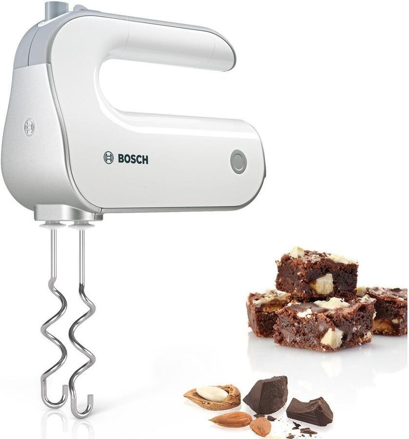 BOSCH Handmixer Styline MFQ4075DE 2x garde roestvrijstalen kneedhaken mixvoet wit - Foto 11