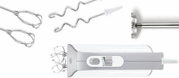 BOSCH Handmixer Styline MFQ4075DE 2x garde roestvrijstalen kneedhaken mixvoet wit - Foto 14