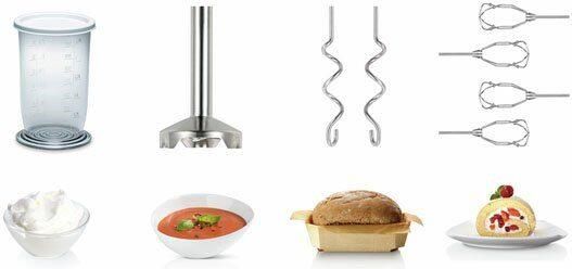 BOSCH Handmixer Styline MFQ4075DE 2x garde roestvrijstalen kneedhaken mixvoet wit - Foto 15