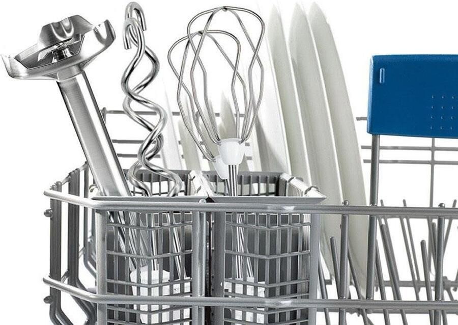 BOSCH Handmixer Styline MFQ4080 roestvrijstalen garde kneedhaken mixvoet 5 standen wit
