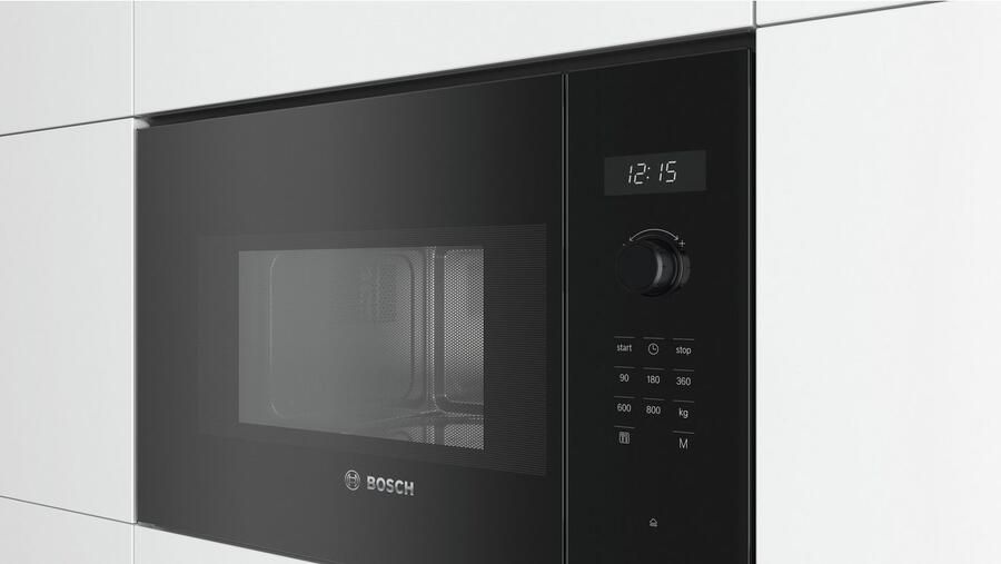 BOSCH Inbouw-magnetron BFL524MB0 7 automatische programma's & eenvoudige reinigingsondersteuning - Foto 3