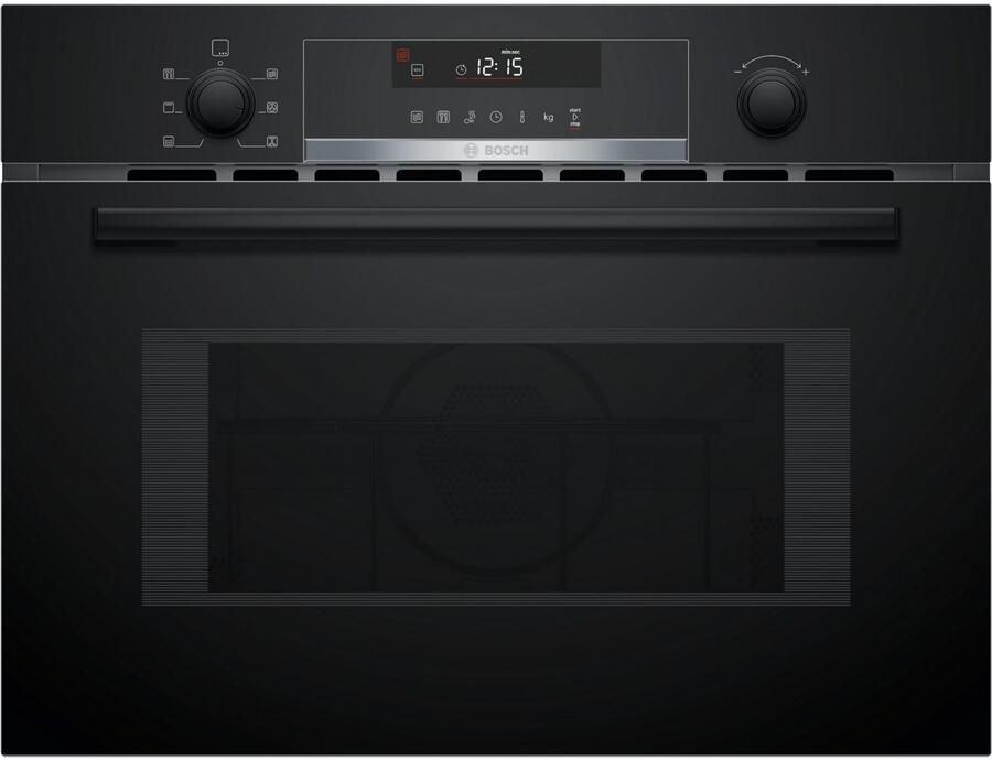 Bosch CMA585GB1 Serie 6 Inbouwmagnetron met heteluchtfunctie 60x45 cm 44 l Zwart Eenvoudig te reinigen met hydrolyse - Foto 1