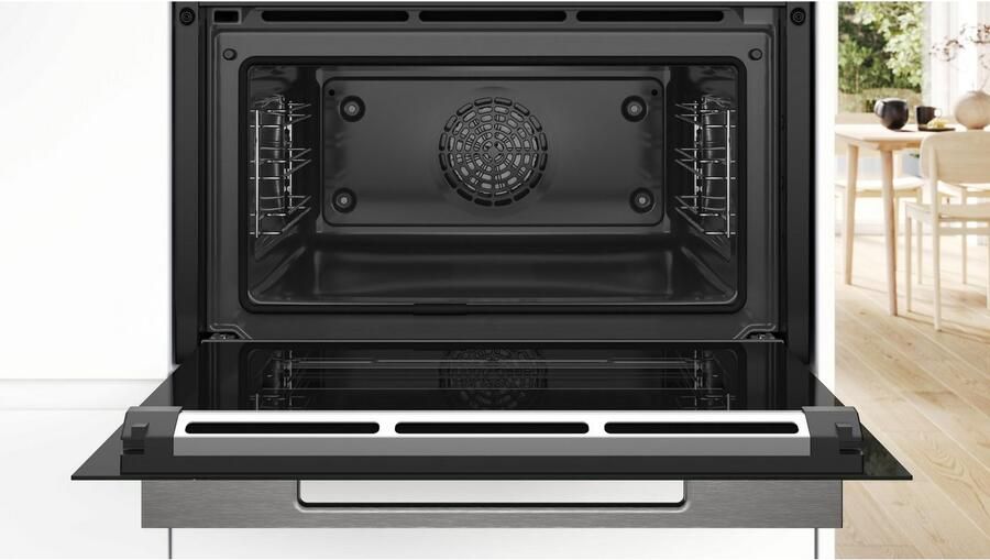 Bosch CBG7741B1 Serie 8 Compacte oven 60 cm x 45 cm Air Fry-functie: voor perfect en gezonde gefrituurde gerechten Eenvoudig te reinigen met pyrolytische zelfreiniging Home Connect - Foto 2