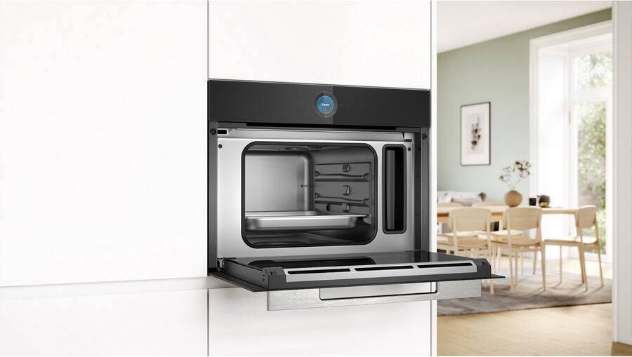 Bosch CDG714XB1 Inbouw solo stoomoven 45 cm Zwart - Foto 2