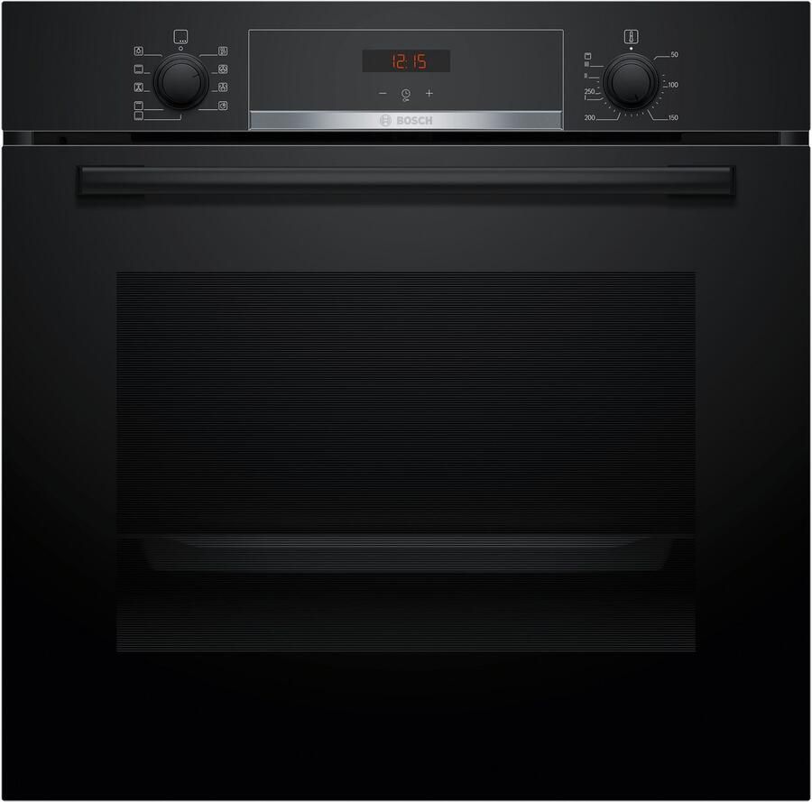 Bosch HBA514BB3 Serie 4 Inbouwoven 71 l A+ Zwart Eenvoudig te reinigen met hydrolyse Zwart