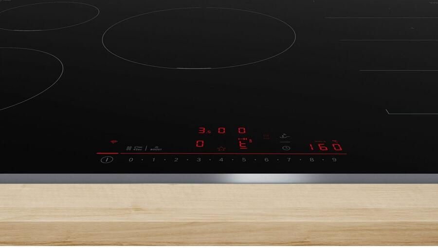 BOSCH Inductiekookplaat PXV845HC1E DirectSelect voor eenvoudig bedieningscomfort omlopende rand