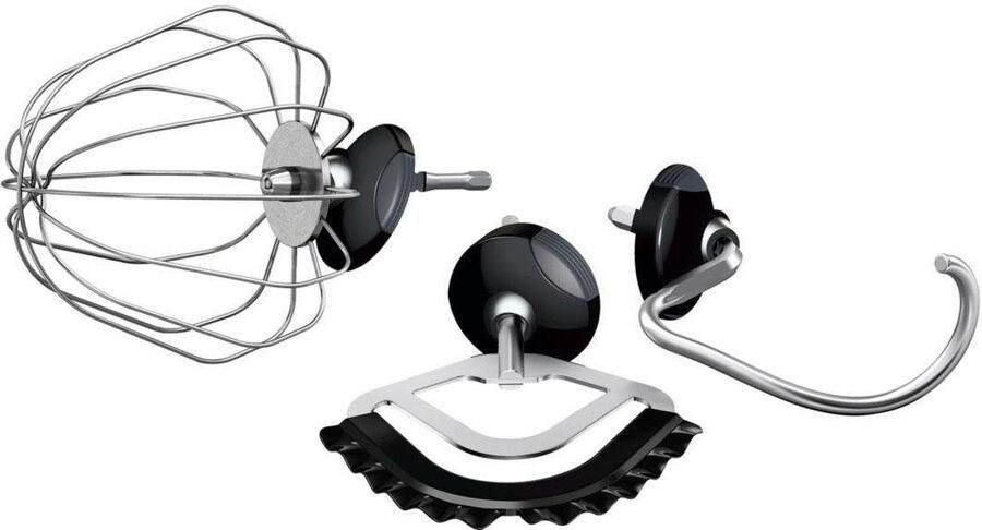 BOSCH Keukenmachine Kneedhaken meng- siliconen garde vaatwasmachinebestendig rood zilverkleur - Foto 10