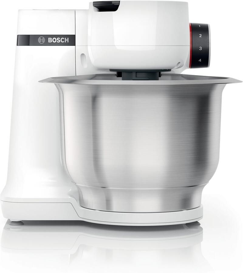 BOSCH Keukenmachine MUMS2EB01 MUM Serie 2 Continu rasp- en snijapparaat 3 raspschijven patisserieset edelstaal - Foto 6