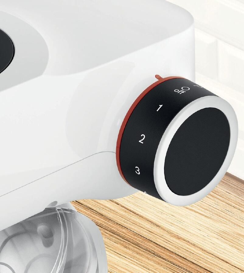 BOSCH Keukenmachine MUMS2EB01 MUM Serie 2 Continu rasp- en snijapparaat 3 raspschijven patisserieset edelstaal - Foto 3