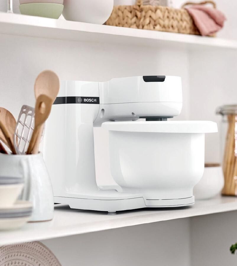 BOSCH Keukenmachine MUMS2EB01 MUM Serie 2 Continu rasp- en snijapparaat 3 raspschijven patisserieset edelstaal - Foto 5