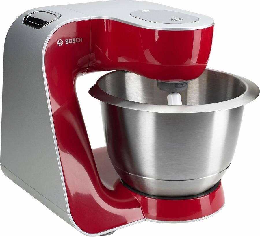 BOSCH Keukenmachine Serie 4 MUM56740 doorlopend snijwerk mixer vleesw. citruspers rood Kom 3 9l roestvrij staal vaatwasmachinebestendig 4 schijven 3 menggereedschappen - Foto 8