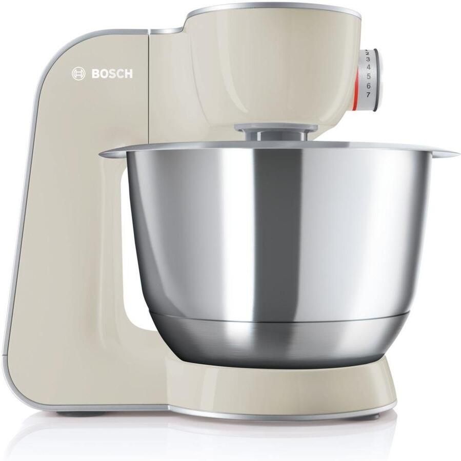 BOSCH Keukenmachine Serie 4 MUM58L20 continu rasp- en snijapparaat mixer grijs 3 schijven kom kneedhaak mix- siliconen garde vaatwasserbestendig - Foto 2