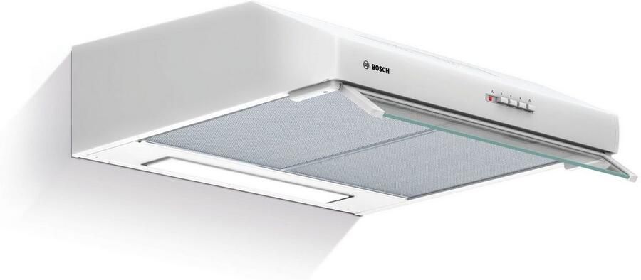 Bosch dul63cc20 traditionele wandafzuigkap recycling-350 m3 lucht h max uitlaat-72 db-3 snelheden-l 60 cm-wit - Foto 6