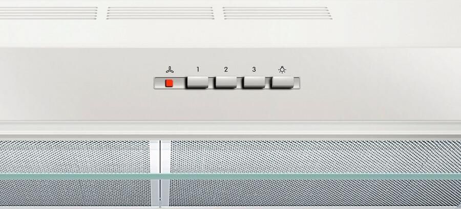 Bosch dul63cc20 traditionele wandafzuigkap recycling-350 m3 lucht h max uitlaat-72 db-3 snelheden-l 60 cm-wit - Foto 4