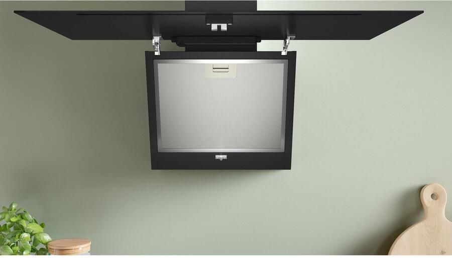 Bosch DWK85DK60 Serie 2 Afzuigkap Wandshouwkap 80 cm Motor met laag geluidsniveau Ledverlichting Zwart