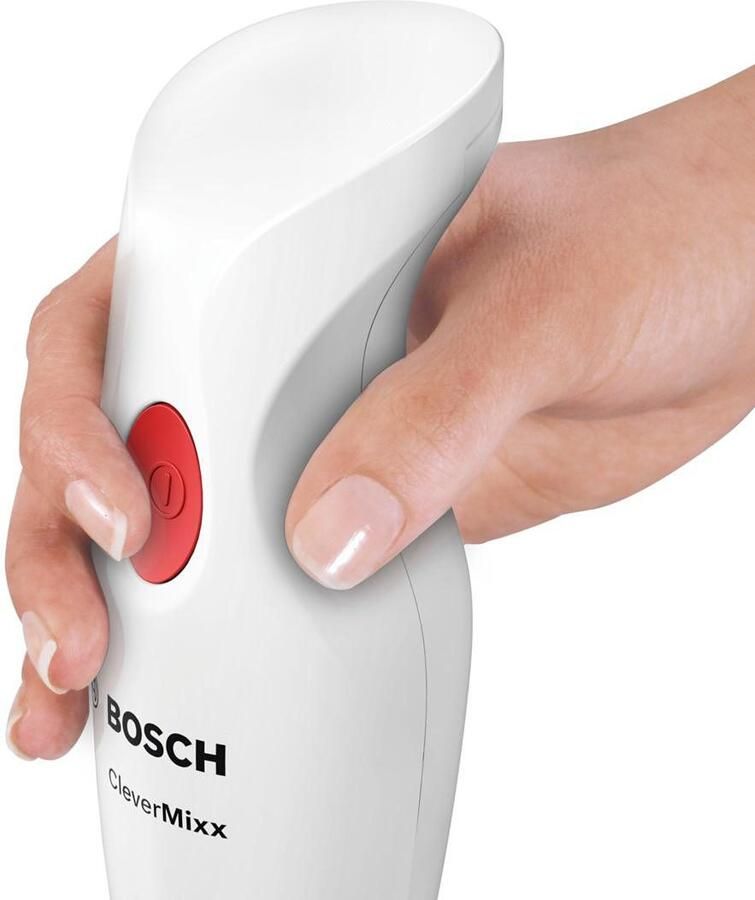 BOSCH Staafmixer CleverMixx MSM14000 afneembare mixvoet 4 messen wit - Foto 2