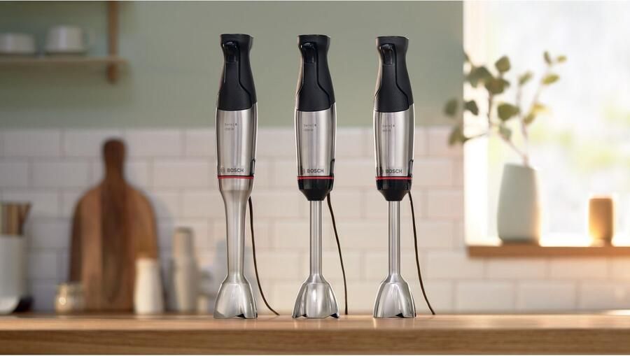 Bosch Staafmixer ErgoMaster Serie 6 MSM6M673 1000W Inclusief Hakmolen Aardappelstamper en Garde - Foto 5