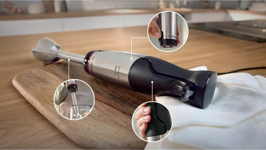 Bosch Staafmixer ErgoMaster Serie 6 MSM6M673 1000W Inclusief Hakmolen Aardappelstamper en Garde - Foto 9