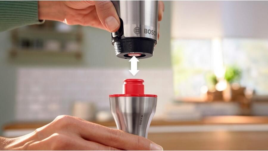 BOSCH Staafmixer ErgoMaster Serie 6 MSM6M810 4 messen mixvoet roestvrij staal zwart - Foto 9