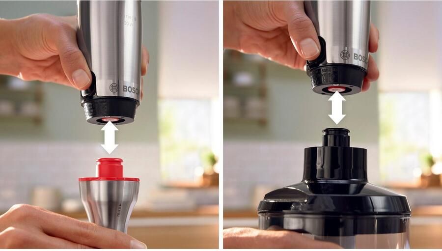 BOSCH Staafmixer ErgoMaster Serie 6 MSM6M8X1 4 messen mixvoet roestvrij staal zwart - Foto 6