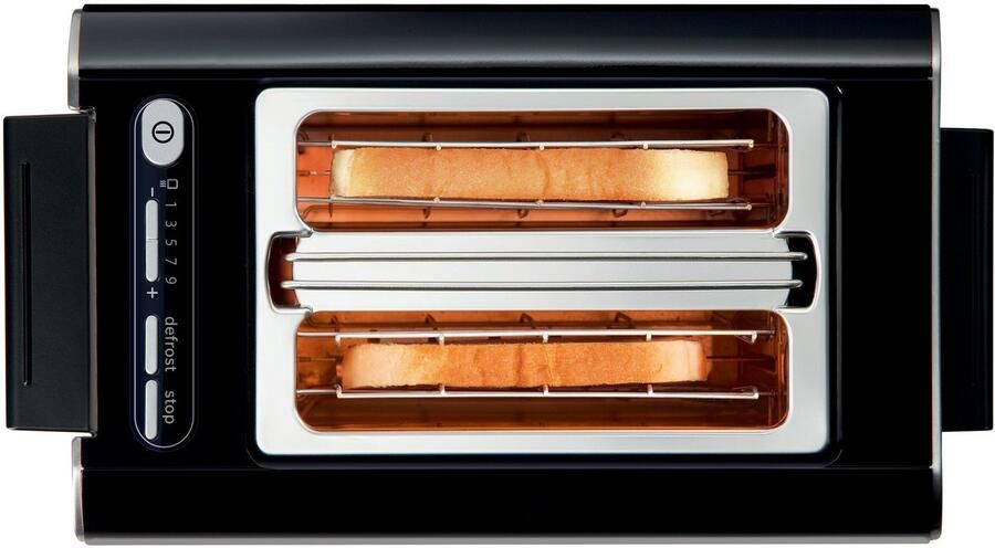 BOSCH Toaster Styline TAT8613N geïntegreerde broodjesopzet liftfunctie Ontdooifunctie automatische uitschakeling broodcentrering roestvrij staal zwart - Foto 7