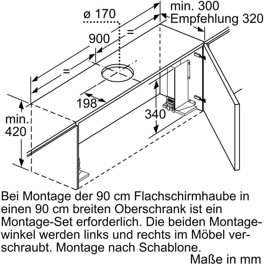 Bosch Serie 4 DFR097A52 Afzuigkap 729 m³ uur telescopisch Metallic A - Foto 2