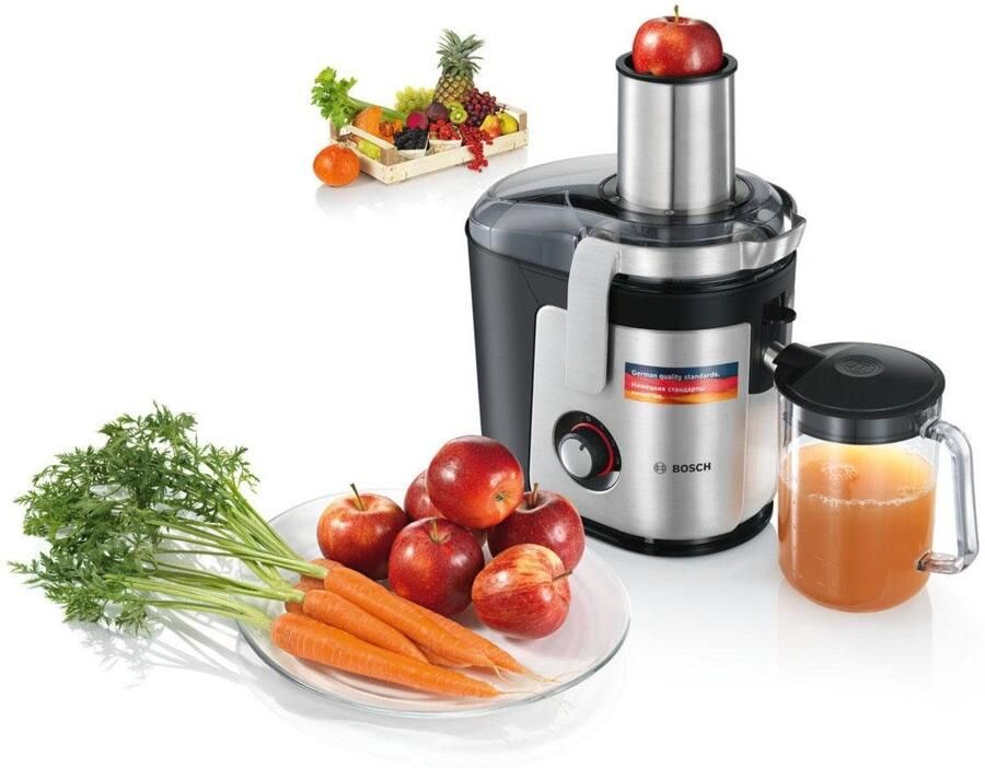 Bosch MES4010 Vitajuice 4 Sapcentrifuge 1200 W 3 snelheden Zilver Zwart - Foto 8