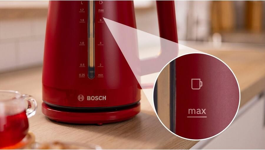 BOSCH Waterkoker MyMoment TWK3M124 1 7 l Automatische uitschakeling kopjesweergave aan beide kanten waterniveauaanduiding - Foto 6
