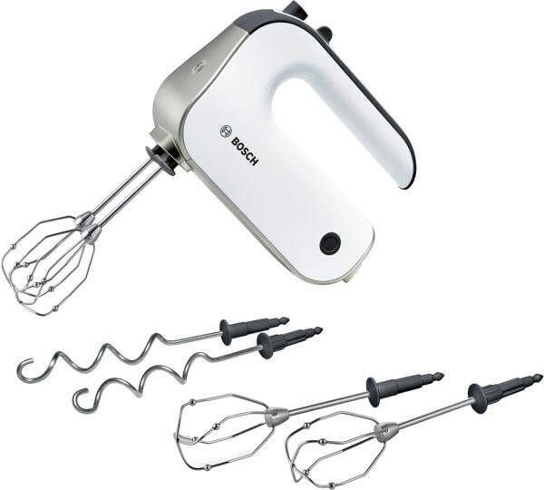 BOSCH Handmixer Styline MFQ4835DE 2x garde roestvrijstalen kneedhaken 5 standen wit