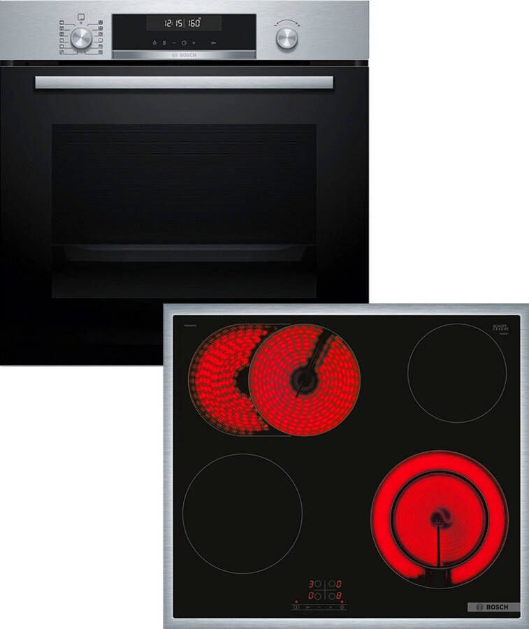 BOSCH Inbouw ovenset HBD671CS62 AirFry-functie