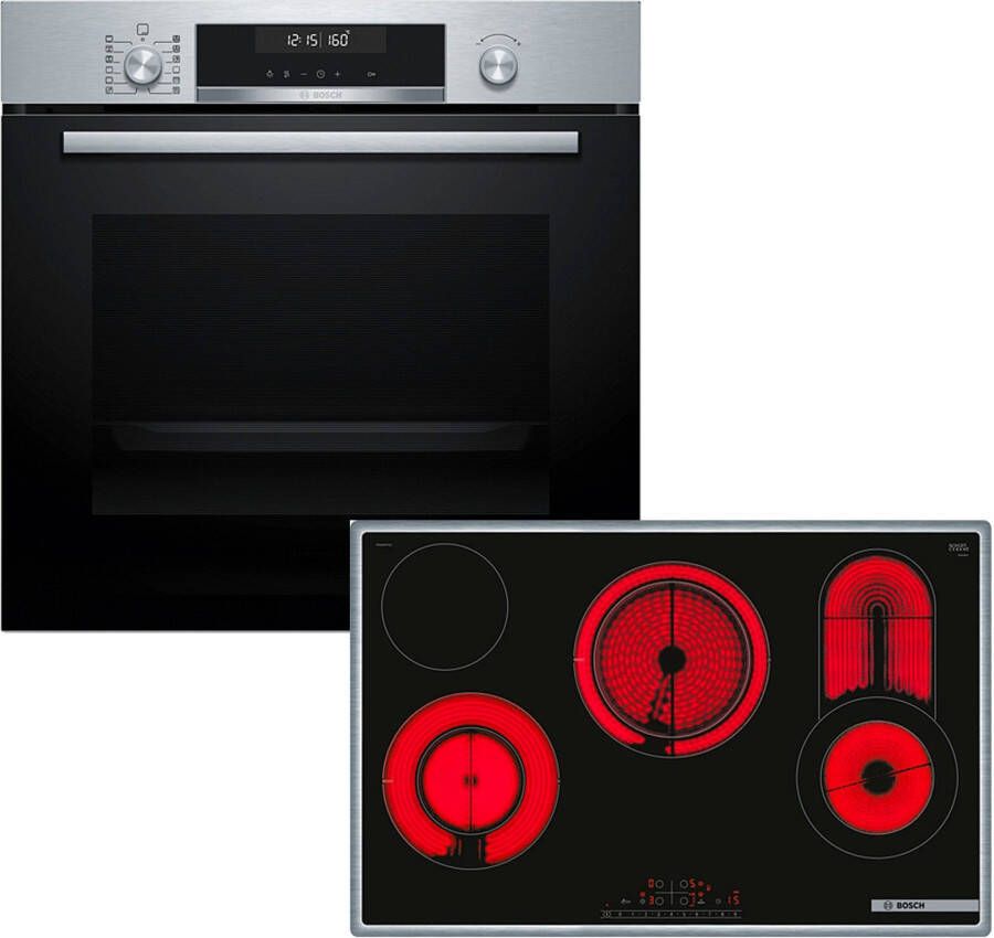 BOSCH Inbouw ovenset HBD672LS82 AirFry-functie