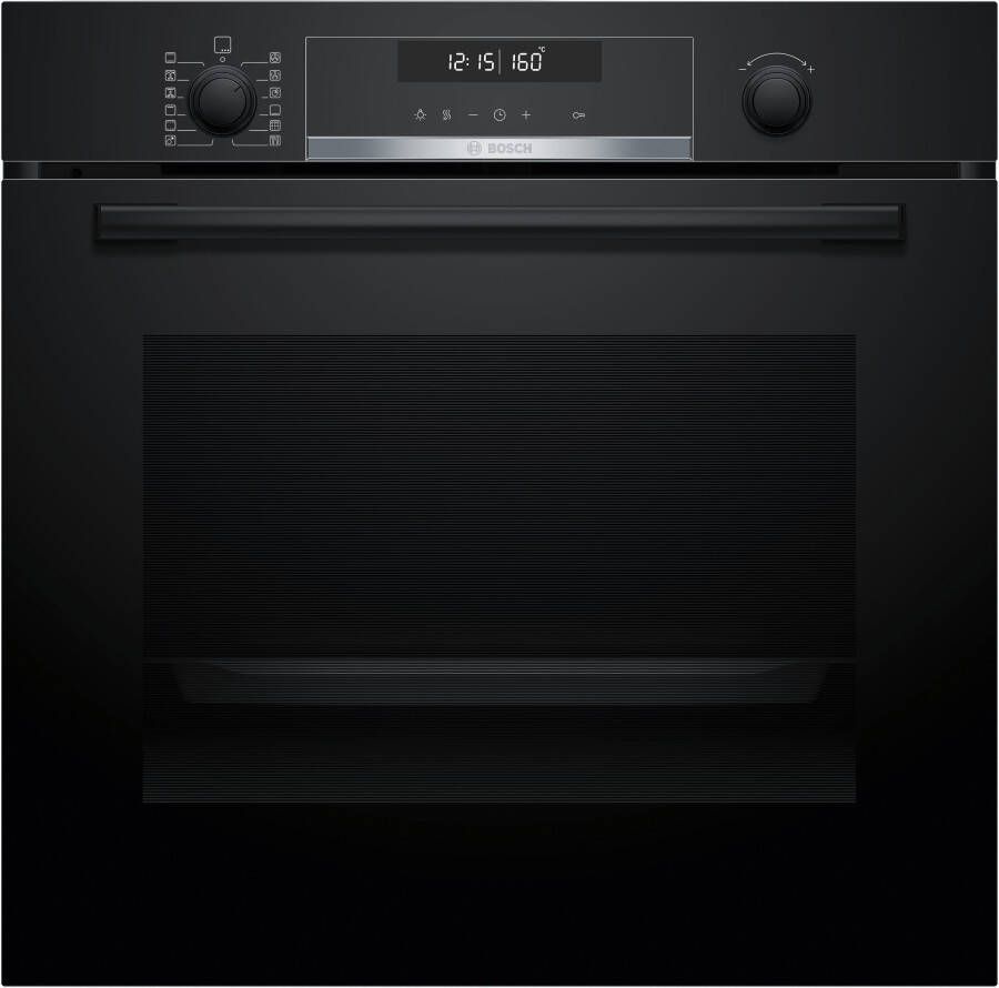 Bosch HBG578BB3 Serie 6 Inbouwoven 71 l A+ Eenvoudig te reinigen: pyrolyse + hydrolyse Zwart