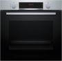 Bosch HBA514BS3 Serie 4 Inbouwoven 71 l A+ RVS Eenvoudig te reinigen met hydrolyse RVS - Thumbnail 1