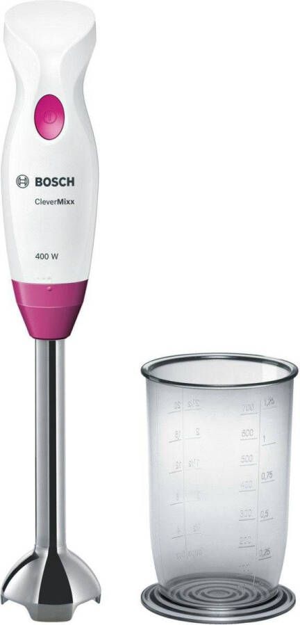 Bosch MSM2410PW CleverMixx -Staafmixer Wit Roze