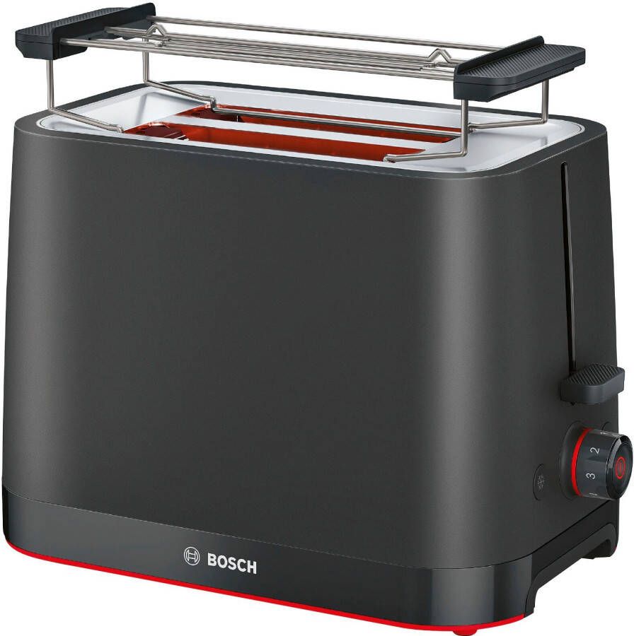 BOSCH Toaster MyMoment TAT3M123 afneembare opzet voor broodjes ontdooi-functie brood centreren auto off