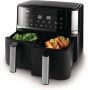 Braun TwinCook 3 Dubbele Airfryer TD3030 8L 2x4L Vaatwasbestendige Lades Zwart - Thumbnail 2