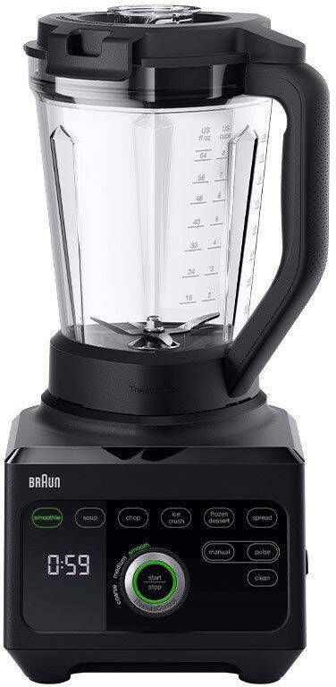 Braun Blender PowerBlend 9 JB 9040 BK 1600W high-performance blender 18 programma's 3 L